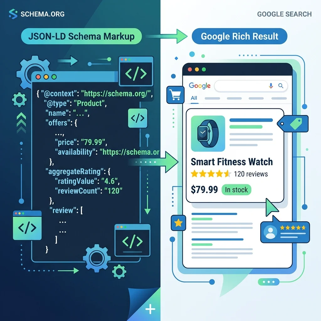 Schema.org/Product في HTML + Rich Snippet في Google