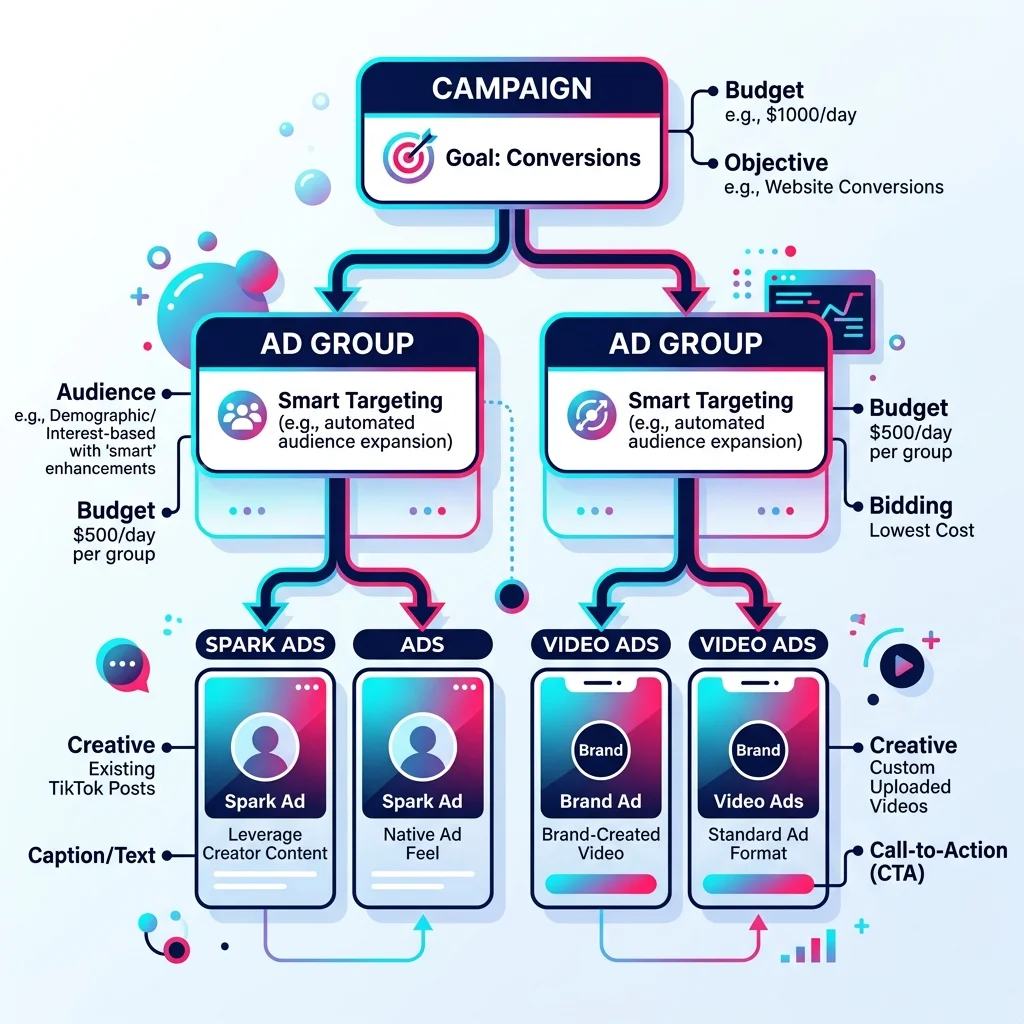 Product Catalog في TikTok Business Center متصل بـ feed XML من المتجر