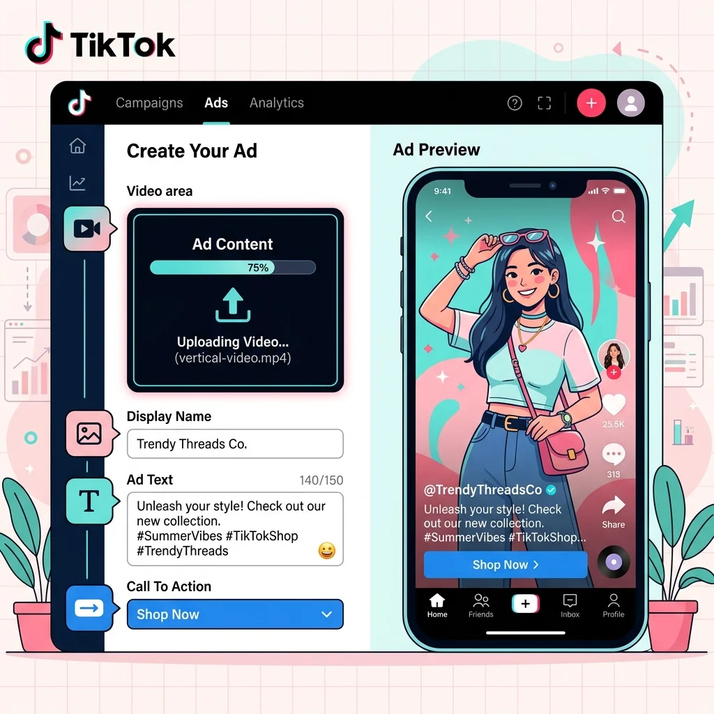 تشريح إعلان TikTok ناجح: Hook خلال 1 ثانية + Body + CTA