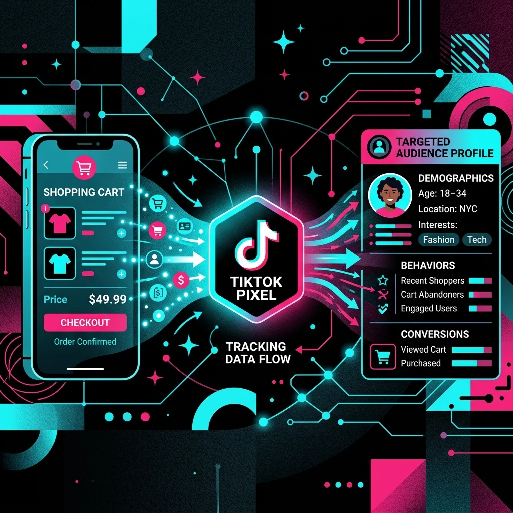 TikTok Events Manager dashboard مع Pixel نشط + الأحداث الواردة