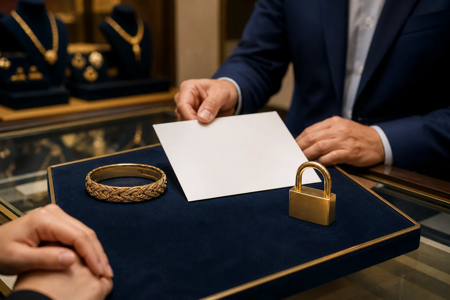 سعر مجمّد على الفاتورة — المجوهرات والذهب